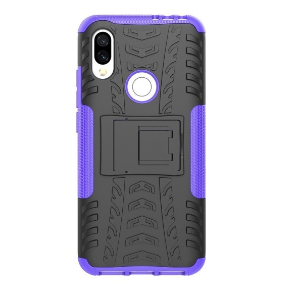 Чехол Hybrid Armor для Xiaomi Redmi 7 / Redmi Y3 (черный + фиолетовый)