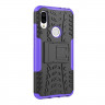 Чехол Hybrid Armor для Xiaomi Redmi 7 / Redmi Y3 (черный + фиолетовый)