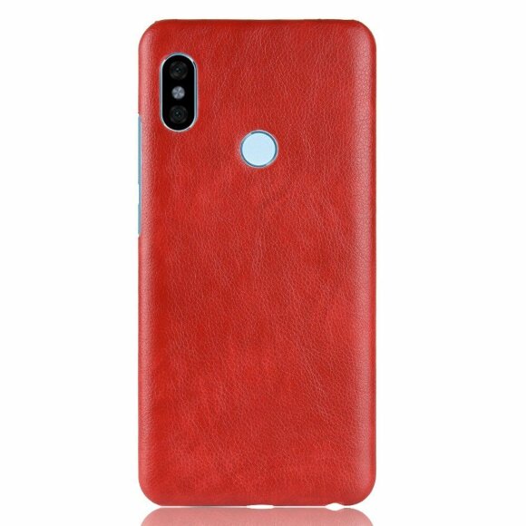 Чехол Litchi Texture для Xiaomi Redmi Note 5 / 5 Pro (красный)