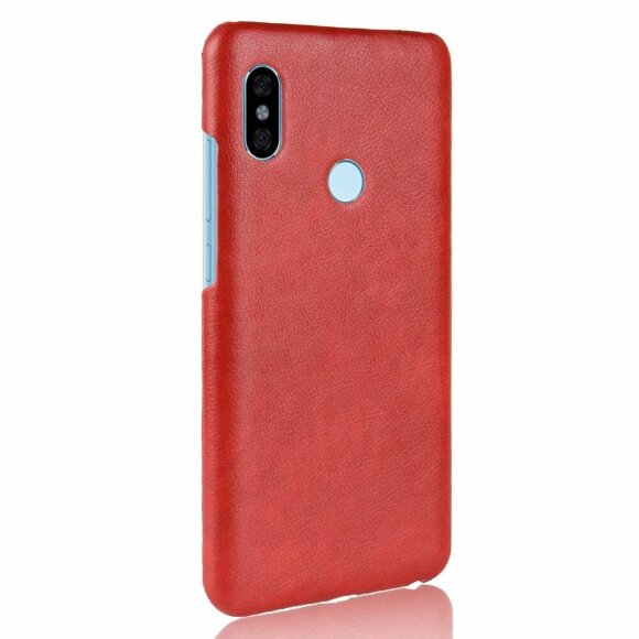 Чехол Litchi Texture для Xiaomi Redmi Note 5 / 5 Pro (красный)