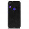 Кожаная накладка-чехол Litchi Texture для Xiaomi Redmi Note 7 / Redmi Note 7 Pro (черный)