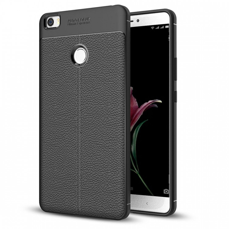 Чехол-накладка Litchi Grain для Xiaomi Mi Max (черный)
