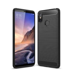 Чехол-накладка Carbon Fibre для Xiaomi Mi Max 3 (черный)