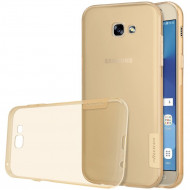 Силиконовый TPU чехол NILLKIN для Samsung Galaxy A3 (2017) SM-A320F (золотой)