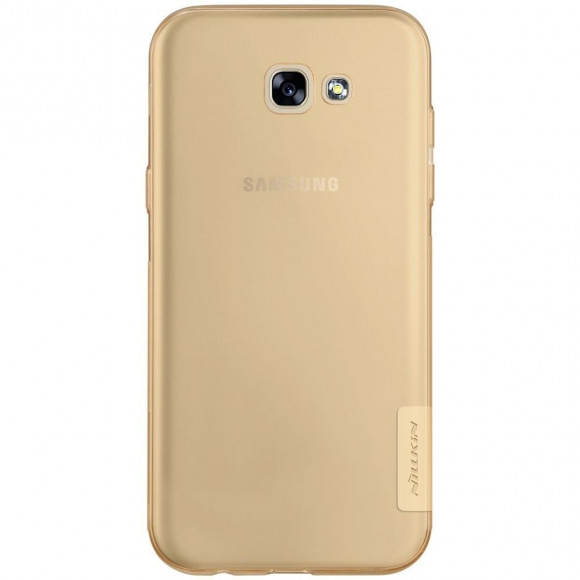 Силиконовый TPU чехол NILLKIN для Samsung Galaxy A3 (2017) SM-A320F (золотой)
