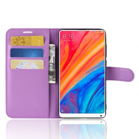 Чехол с визитницей для Xiaomi Mi Mix 2s (фиолетовый) Чехол с визитницей для Xiaomi Mi Mix 2s (фиолетовый)