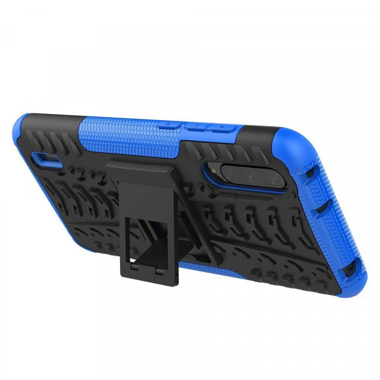 Чехол Hybrid Armor для Xiaomi Mi CC9 / Xiaomi Mi 9 Lite (черный + голубой)