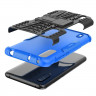 Чехол Hybrid Armor для Xiaomi Mi CC9 / Xiaomi Mi 9 Lite (черный + голубой)