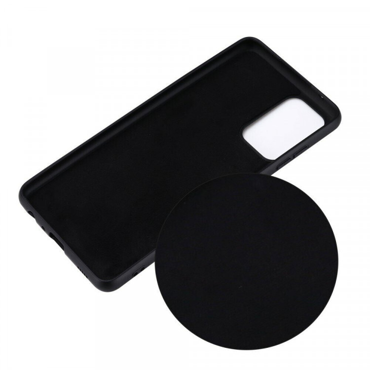 Силиконовый чехол Mobile Shell для Samsung Galaxy A72 (черный)