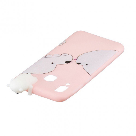 Силиконовый чехол 3D для Samsung Galaxy A30 / Galaxy A20 (Bear)