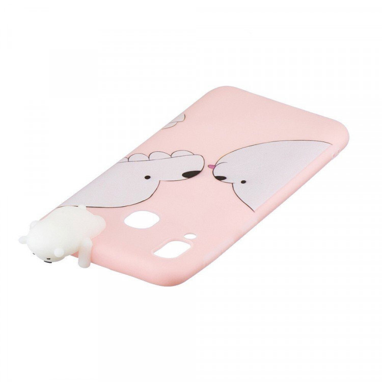 Силиконовый чехол 3D для Samsung Galaxy A30 / Galaxy A20 (Bear)