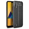 Чехол-накладка Litchi Grain для Samsung Galaxy M01 (черный)
