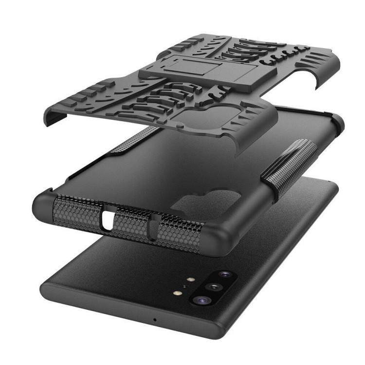 Чехол Hybrid Armor для Samsung Galaxy Note 10+ (Plus) (черный)