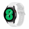 Силиконовый ремешок для Samsung Galaxy Watch 5 / Watch 5 Pro (белый)