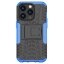 Чехол Hybrid Armor для iPhone 14 Pro Max (черный + голубой)