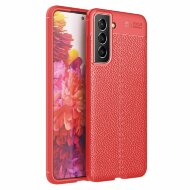 Чехол-накладка Litchi Grain для Samsung Galaxy S21 FE (красный) Чехол-накладка Litchi Grain для Samsung Galaxy S21 FE (красный)