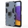 Чехол Armor Ring Holder для Samsung Galaxy A22s 5G (темно-синий)