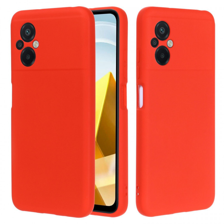 Силиконовый чехол Mobile Shell для Xiaomi Poco M5 4G (красный)