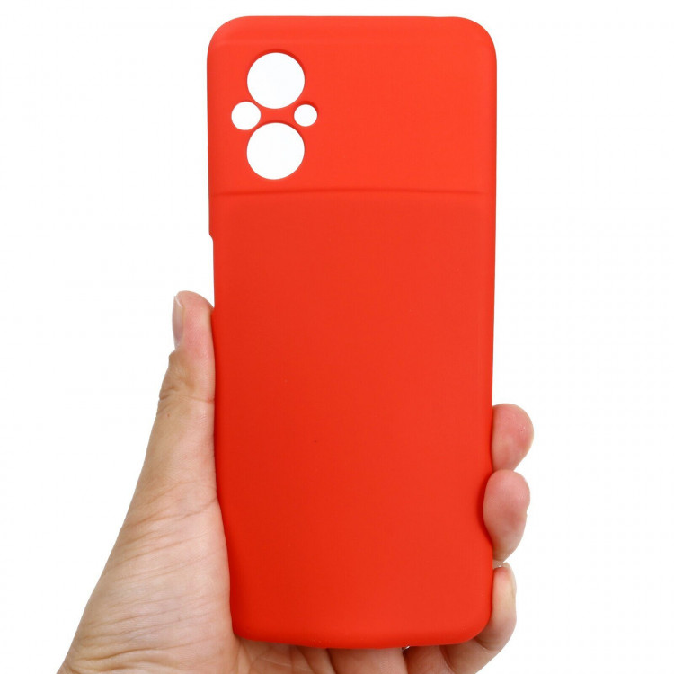 Силиконовый чехол Mobile Shell для Xiaomi Poco M5 4G (красный)