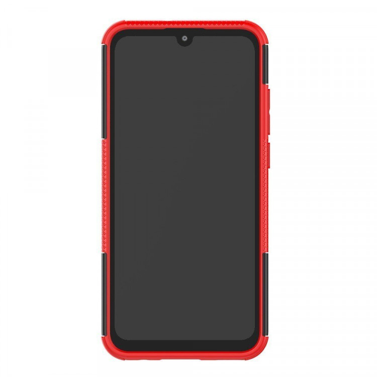 Чехол Hybrid Armor для Huawei Honor 10 Lite / P Smart (2019)  (черный + красный)