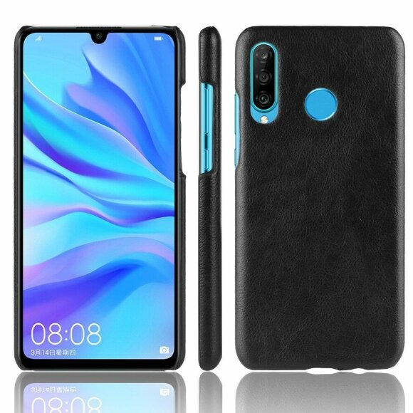 Кожаная накладка-чехол для Huawei P30 Lite / nova 4e / Honor 20S (MAR-LX1H) (черный) Кожаная накладка-чехол для Huawei P30 Lite / nova 4e / Honor 20S (MAR-LX1H) (черный)