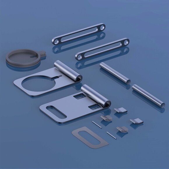 Регулируемая складная алюминиевая подставка Hagibis для смартфона и планшета Регулируемая складная алюминиевая подставка Hagibis для смартфона и планшета