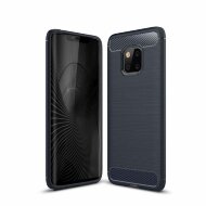 Чехол-накладка Carbon Fibre для Huawei Mate 20 Pro (темно-синий)