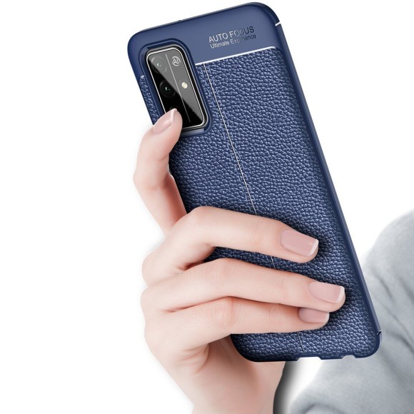 Чехол-накладка Litchi Grain для Honor 30S (CDY-AN90) (темно-синий)