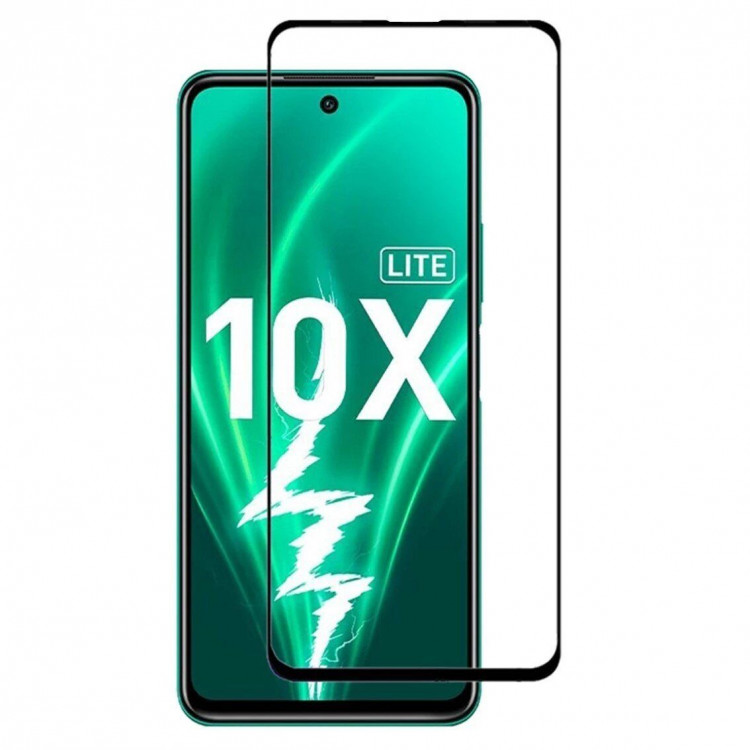 Защитное стекло 3D для Honor 10X Lite (черный)