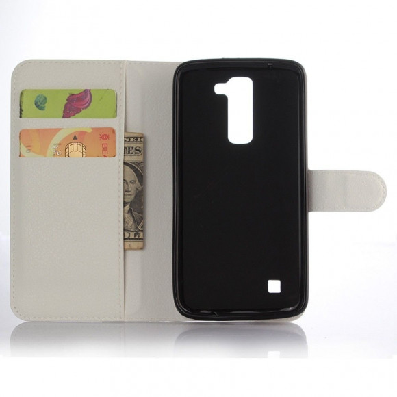 Чехол с визитницей для LG K7 (белый)