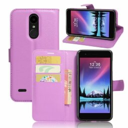 Чехол с визитницей для LG K10 (2017) M250 (фиолетовый)