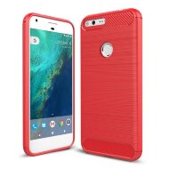 Чехол-накладка Carbon Fibre для Google Pixel XL (красный)
