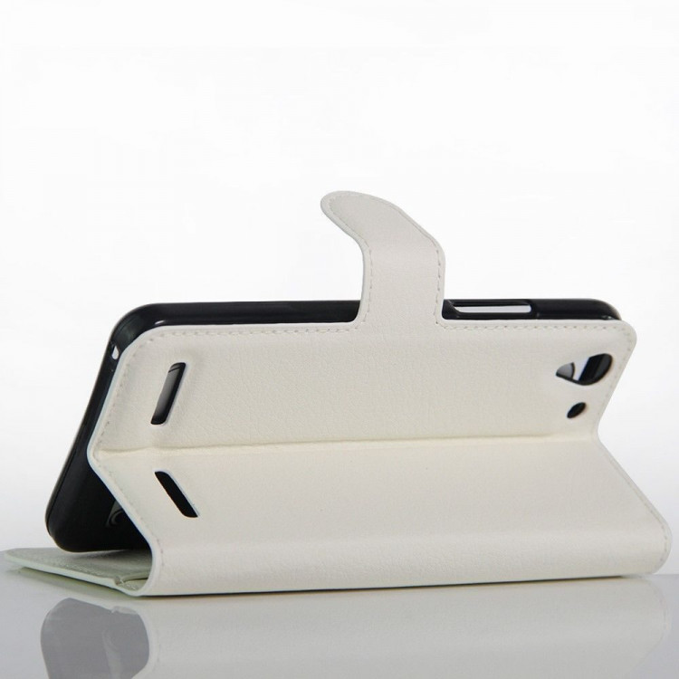 Чехол с визитницей для Lenovo Vibe K5 / K5 Plus (белый)