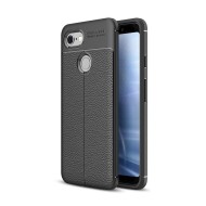 Чехол-накладка Litchi Grain для Google Pixel 3 (черный) Чехол-накладка Litchi Grain для Google Pixel 3 (черный)