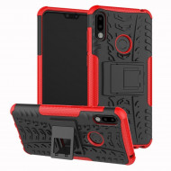 Чехол Hybrid Armor для ASUS Zenfone Max Pro (M2) ZB631KL (черный + красный) Чехол Hybrid Armor для ASUS Zenfone Max Pro (M2) ZB631KL (черный + красный)