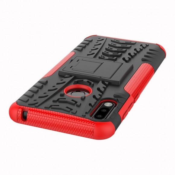 Чехол Hybrid Armor для ASUS Zenfone Max Pro (M2) ZB631KL (черный + красный)