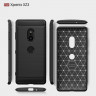 Чехол-накладка Carbon Fibre для Sony Xperia XZ3 (черный)