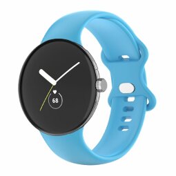 Силиконовый ремешок для Google Pixel Watch - Size Large (голубой)