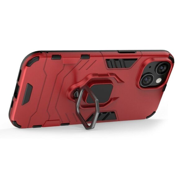 Чехол Armor Ring Holder для iPhone 14 (красный) Чехол Armor Ring Holder для iPhone 14 (красный)