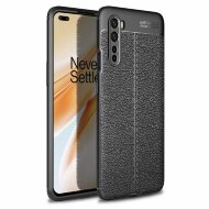 Чехол-накладка Litchi Grain для OnePlus Nord (черный) Чехол-накладка Litchi Grain для OnePlus Nord (черный)