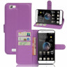 Чехол с визитницей для ZTE Blade A610 (фиолетовый)