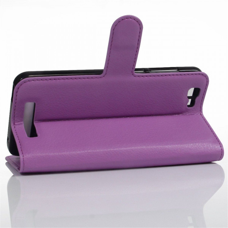 Чехол с визитницей для ZTE Blade A610 (фиолетовый)