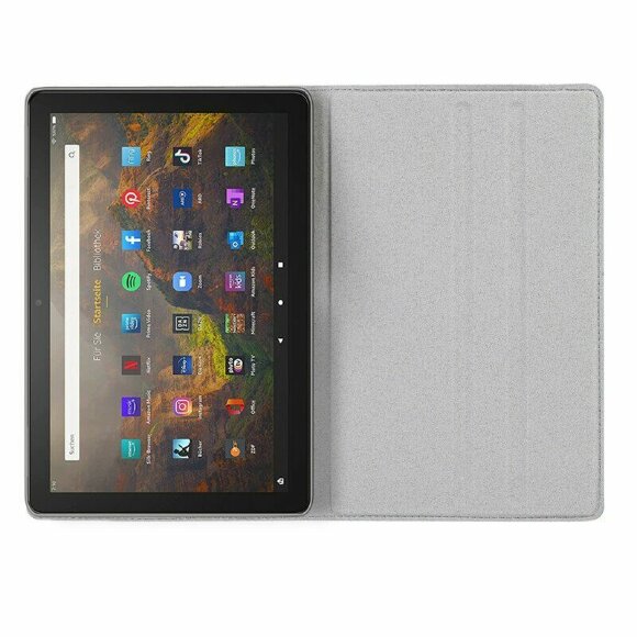 Чехол Stitching Line Design для Amazon Fire HD 10 (2021) (голубой)