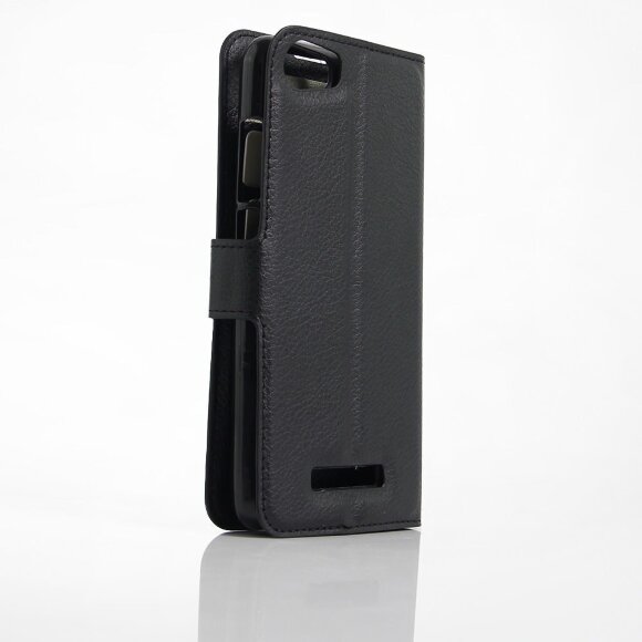 Чехол с визитницей для DOOGEE Y200 (черный) Чехол с визитницей для DOOGEE Y200 (черный)