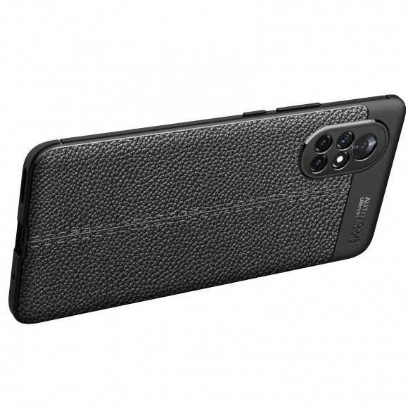 Чехол-накладка Litchi Grain для HUAWEI nova 8 (черный)