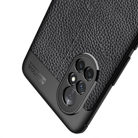 Чехол-накладка Litchi Grain для HUAWEI nova 8 (черный)