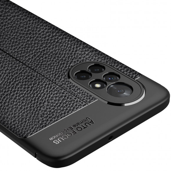 Чехол-накладка Litchi Grain для HUAWEI nova 8 (черный)