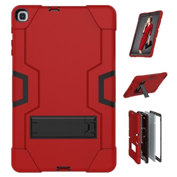 Гибридный TPU чехол для Samsung Galaxy Tab A 10.1 (2019) SM-T510 / SM-T515 (красный + черный) Гибридный TPU чехол для Samsung Galaxy Tab A 10.1 (2019) SM-T510 / SM-T515 (красный + черный)