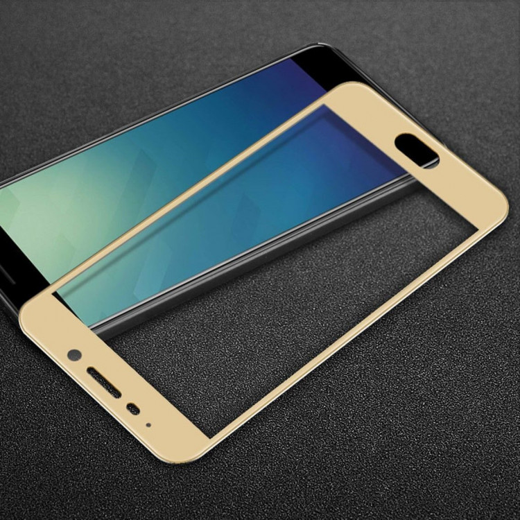 Защитное стекло 3D для Meizu M6 Note (золотой)