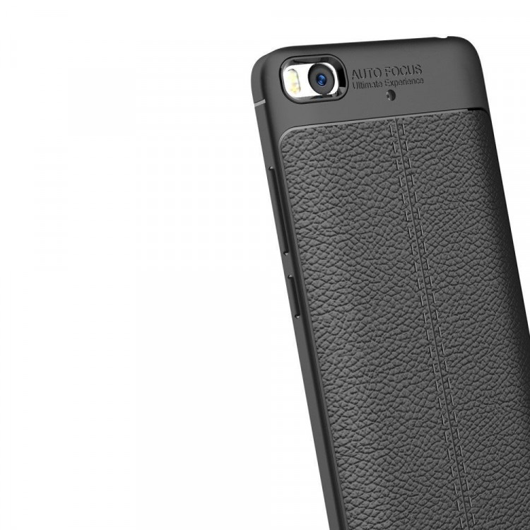 Чехол-накладка Litchi Grain для Xiaomi Mi5S (черный)